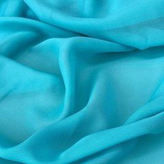 Шифон однотонный (Бирюза)