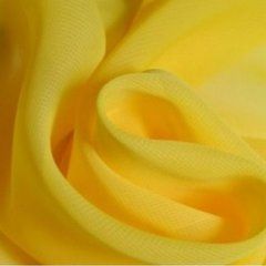 Шифон однотон лімонний